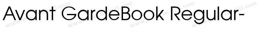 Avant GardeBook Regular字体转换